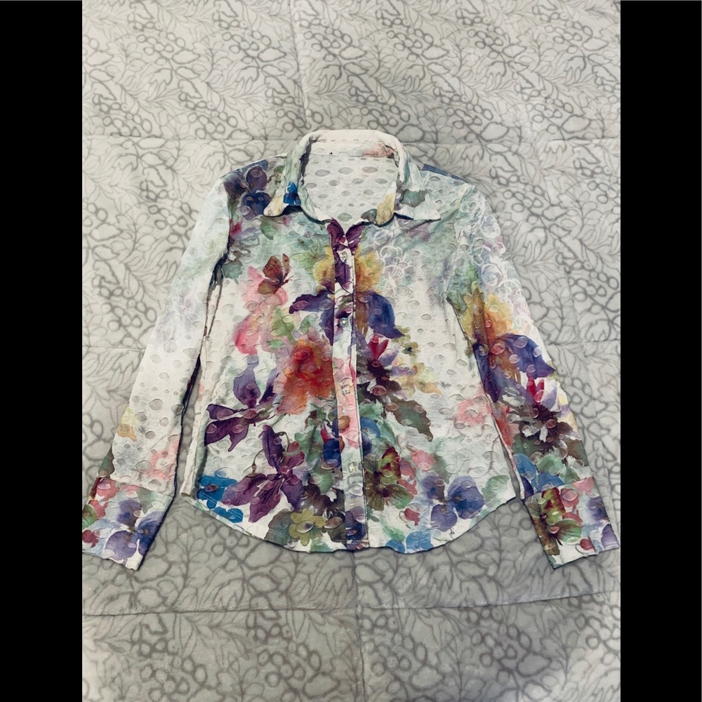 Boho Button Down Top - image 1